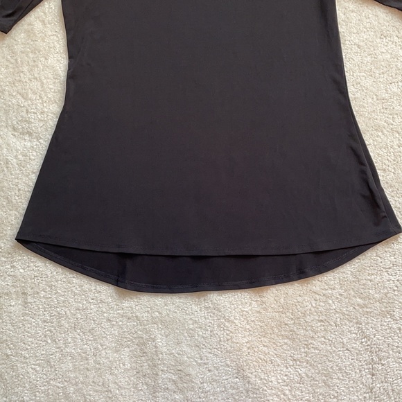 Black Ladies Coldwater Creek Short Sleeve Shirt - Size Small - Picture 5 of 8